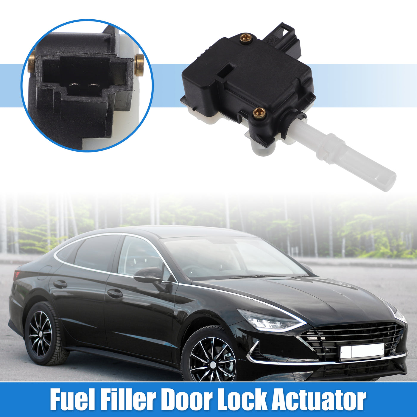 X AUTOHAUX Fuel Door Lock Actuator No.3B0959781D for Volkswagen Passat 2001-2005 for Volkswagen Touareg 2004-2010