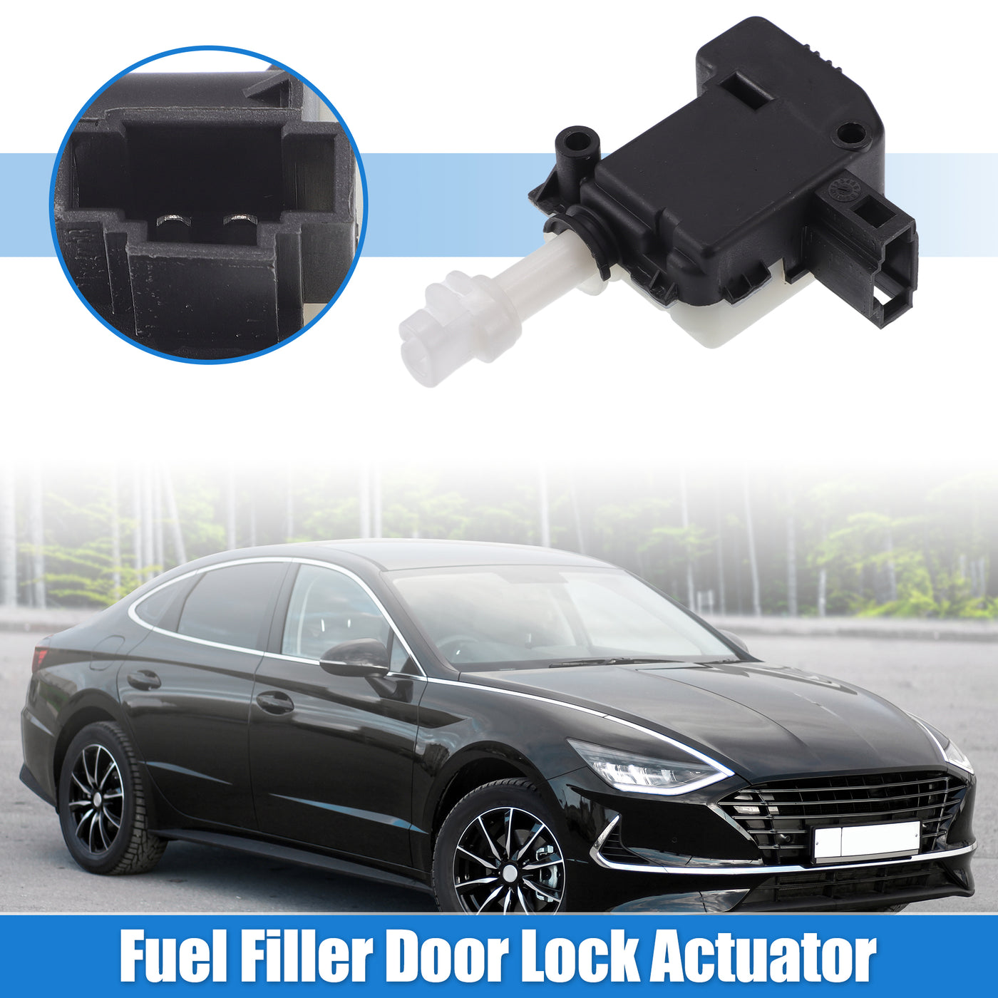 X AUTOHAUX Fuel Door Lock Actuator No.1J6810773A/1J6810773B for SKODA OCTAVIA 1996-2010