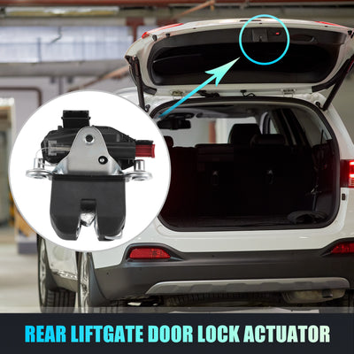 Harfington Replacement Rear Liftgate Door Lock Actuator for Volkswagen Polo 2013-2021 Tailgate Latch Assembly No.6RU827505C Black