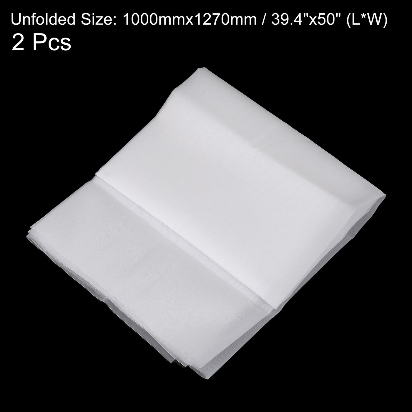 uxcell Uxcell 2pcs 100 Micron Paint Nylon Mesh Filter Woven Net Sheet Filter Cloth (39"x50")