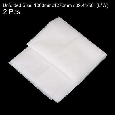 Harfington Uxcell 2pcs 60 Micron Paint Nylon Mesh Filter Woven Net Sheet Filter Cloth (39"x50")