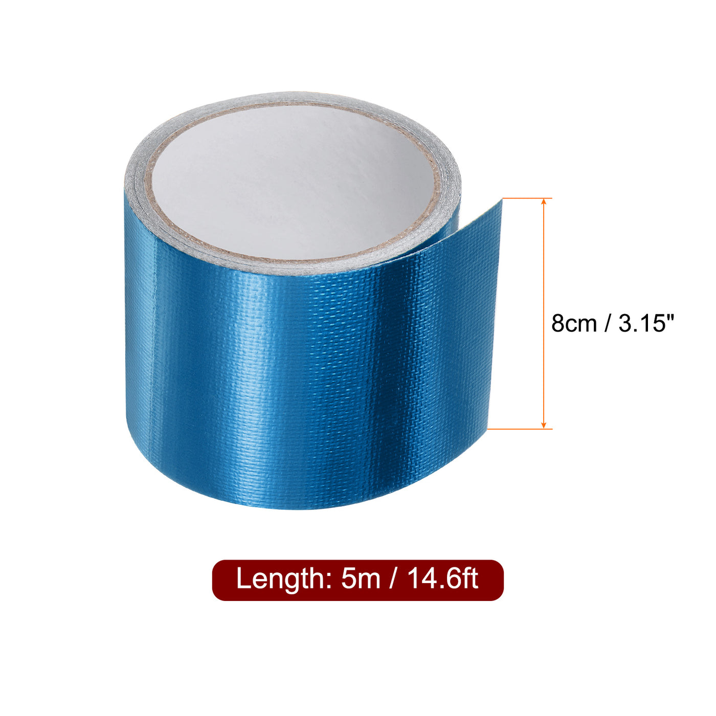 Harfington 2pcs Tarpaulin Repair Tape 3.15" x 14.6ft Strong Adhesion for Home Repair, Blue