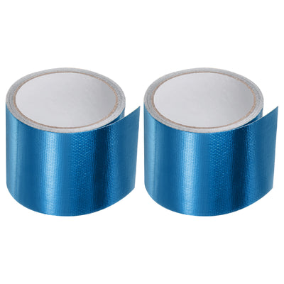 Harfington 2pcs Tarpaulin Repair Tape 3.15" x 14.6ft Strong Adhesion for Home Repair, Blue