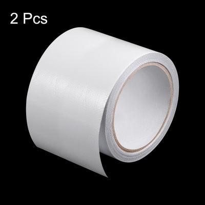 Harfington 2pcs Tarpaulin Repair Tape 3.15" x 24.6ft Strong Adhesion for Home Repair, White