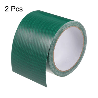 Harfington 2pcs Tarpaulin Repair Tape 3.15" x 14.6ft for DIY Home Repair, Dark Green