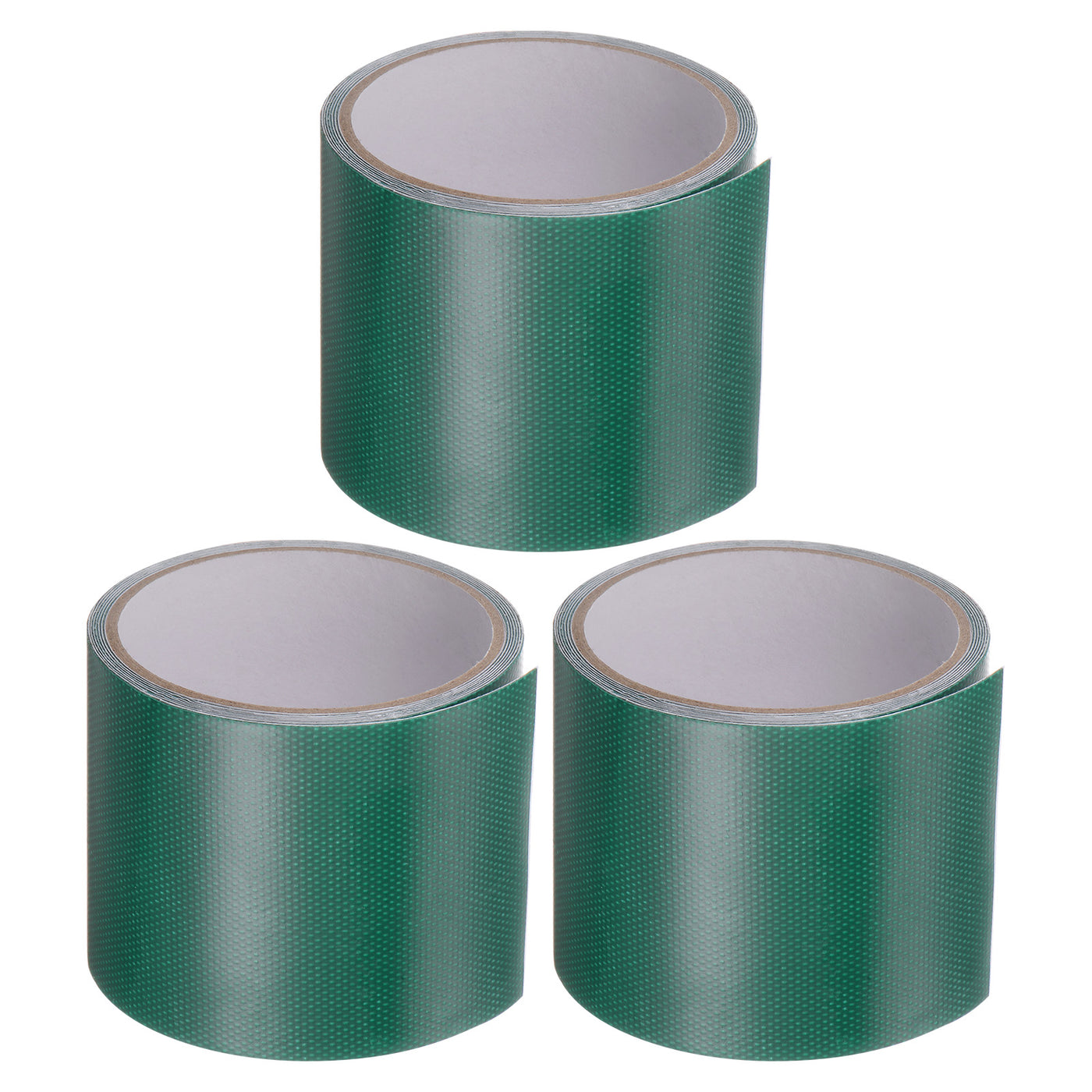 Harfington 3pcs Tarpaulin Repair Tape 3.15" x 6.6ft for DIY Home Repair, Dark Green