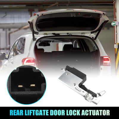 Harfington Replacement Rear Liftgate Door Lock Actuator for Chevrolet Blazer 1995-2005 for Chevrolet S10 1995-2001 Tailgate Latch Assembly Black Silver Tone