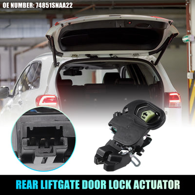 Harfington Replacement Rear Liftgate Door Lock Actuator for Honda Civic EX 2006-2011 Tailgate Latch Assembly No.74851SNAA22 Black