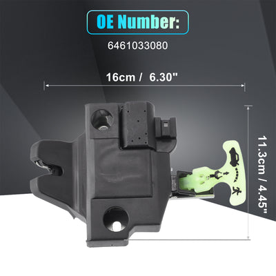 Harfington Replacement Rear Liftgate Door Lock Actuator for Toyota Camry 2007-2011 Tailgate Latch Assembly No.6461033080 Black