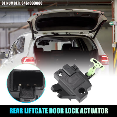 Harfington Replacement Rear Liftgate Door Lock Actuator for Toyota Camry 2007-2011 Tailgate Latch Assembly No.6461033080 Black