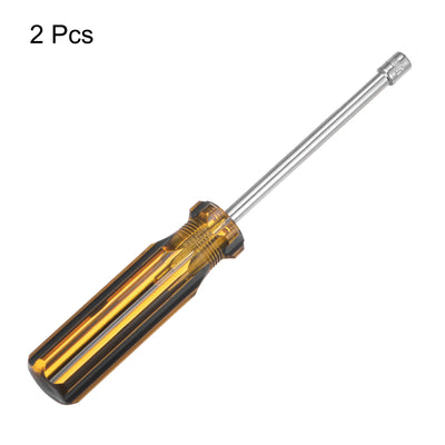 Harfington 2 Pcs Metric Nut Screwdriver 5mm Non-Magnetic for Automotive Maintenance