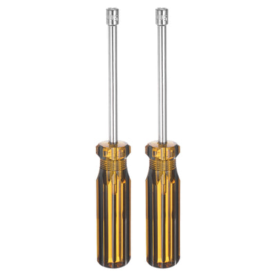 Harfington 2 Pcs Metric Nut Screwdriver 5mm Non-Magnetic for Automotive Maintenance