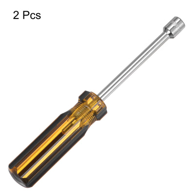 Harfington 2 Pcs Metric Nut Screwdriver 8mm Non-Magnetic for Automotive Maintenance