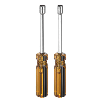 Harfington 2 Pcs Metric Nut Screwdriver 8mm Non-Magnetic for Automotive Maintenance