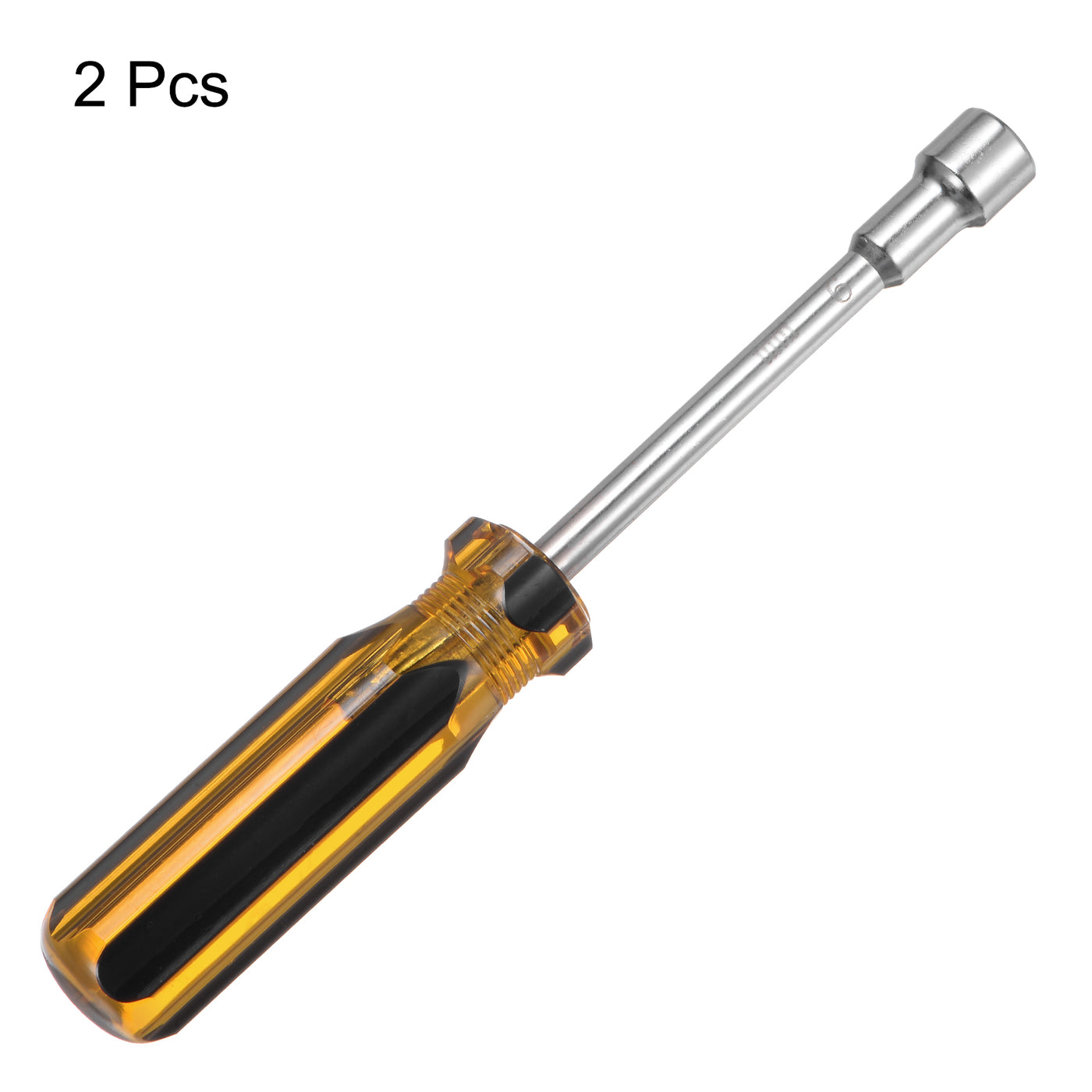 Harfington 2 Pcs Metric Nut Screwdriver 9mm Non-Magnetic for Automotive Maintenance