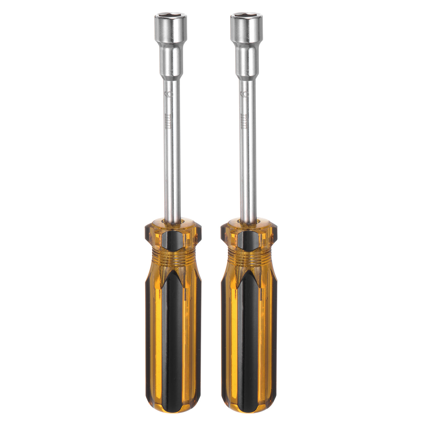 Harfington 2 Pcs Metric Nut Screwdriver 9mm Non-Magnetic for Automotive Maintenance