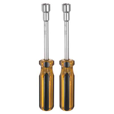 Harfington 2 Pcs Metric Nut Screwdriver 9mm Non-Magnetic for Automotive Maintenance