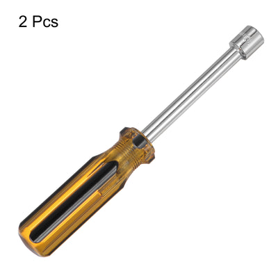 Harfington 2 Pcs Metric Nut Screwdriver 10mm Non-Magnetic for Automotive Maintenance