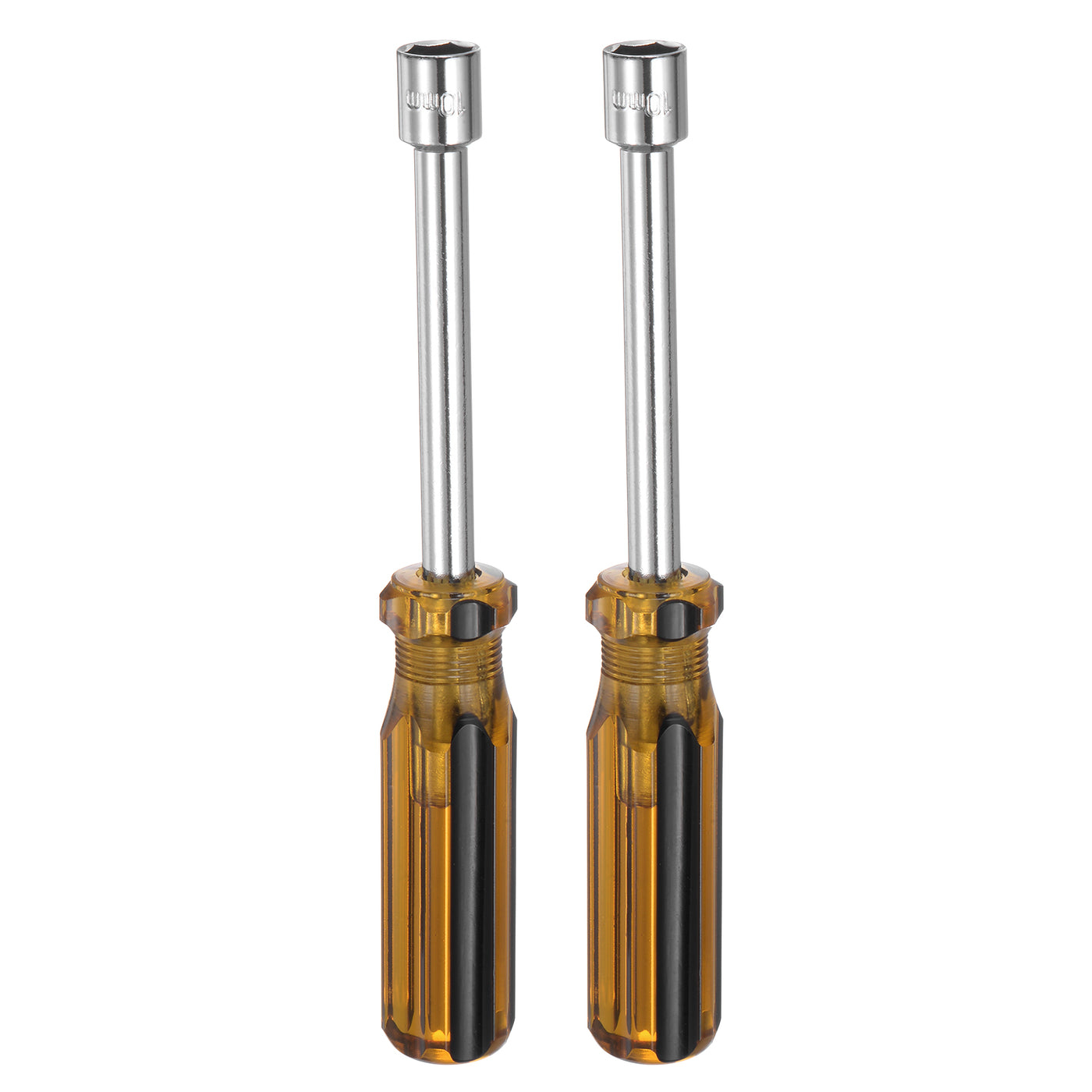 Harfington 2 Pcs Metric Nut Screwdriver 10mm Non-Magnetic for Automotive Maintenance