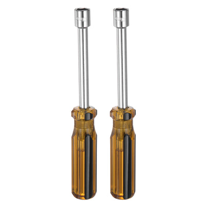 Harfington 2 Pcs Metric Nut Screwdriver 10mm Non-Magnetic for Automotive Maintenance