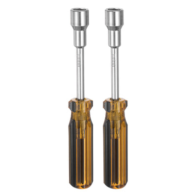 Harfington 2 Pcs Metric Nut Screwdriver 11mm Non-Magnetic for Automotive Maintenance