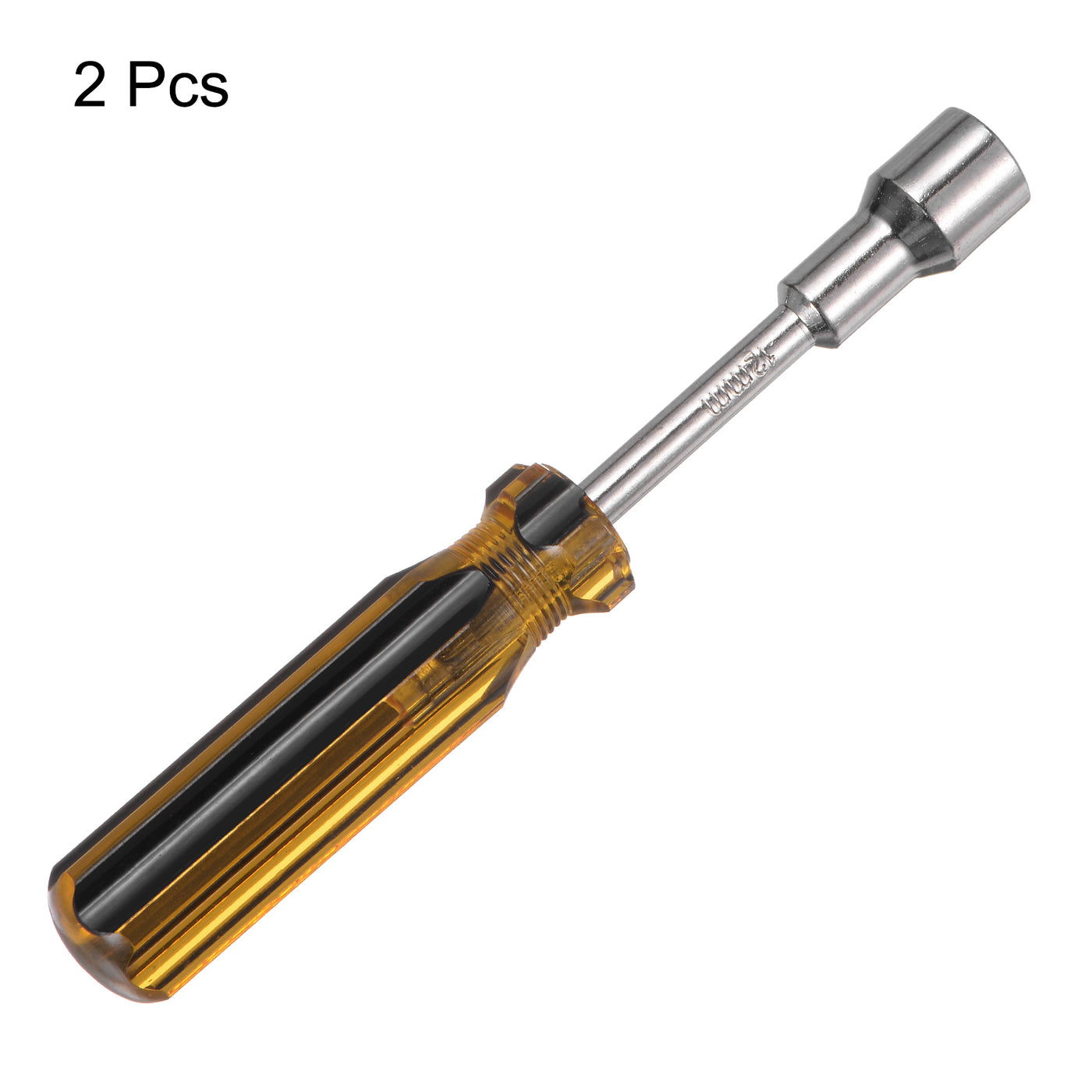 Harfington 2 Pcs Metric Nut Screwdriver 12mm Non-Magnetic for Automotive Maintenance