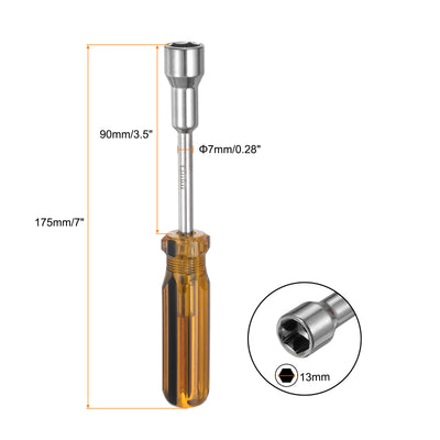 Harfington Metric Nut Screwdriver 13mm Non-Magnetic for Automotive Maintenance