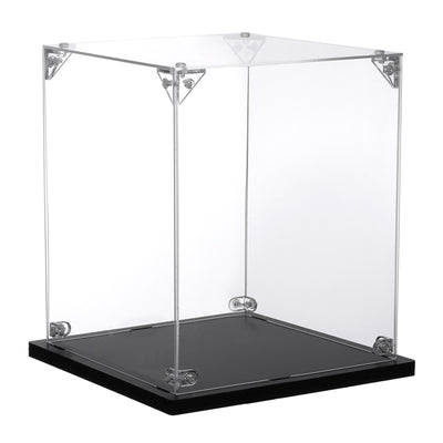 Harfington Acryl Display Case, 6x6x6 Zoll, montierbare staubdichte Vitrine, klare Würfel-Aufbewahrungsbox zur Präsentation von Sammlerstücken, Puppen