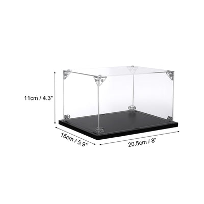 Harfington Acrylic Display Case, 8x6x4" for Displaying Collectibles, Dolls,Model Car