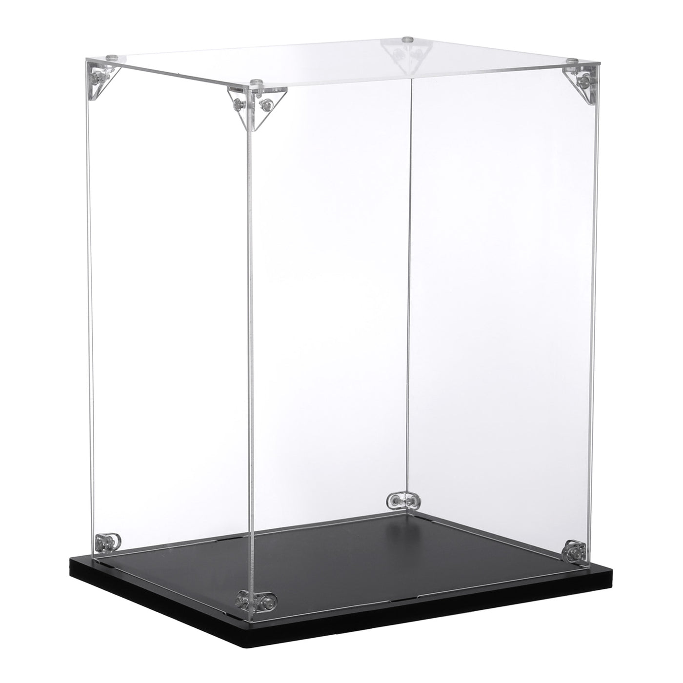 Harfington Acryl Display Case, 8x6x8 Zoll, montierbare staubdichte Vitrine, klare Würfel-Theke zur Präsentation von Sammlerstücken, Puppen