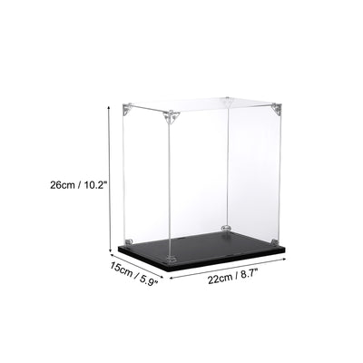 Harfington Acrylic Display Case, 10x6x10" for Displaying Collectibles, Dolls,Model Car