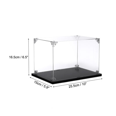 Harfington Acrylic Display Case, 10x6x6" for Displaying Collectibles, Dolls,Model Car