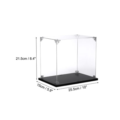 Harfington Acrylic Display Case, 10x6x8" for Displaying Collectibles, Dolls,Model Car