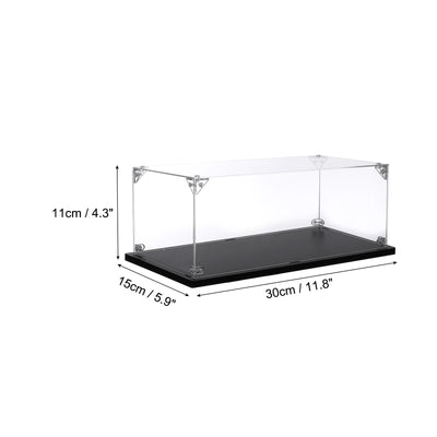 Harfington Acrylic Display Case, 12x6x4" for Displaying Collectibles, Dolls,Model Car