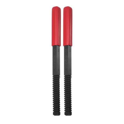 Harfington 2pcs External Thread Restoring File 12-28 SAE/UN Square Repair Files, Red