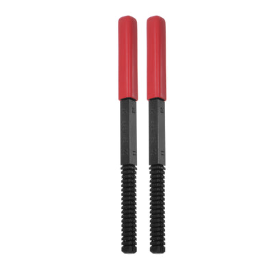 Harfington 2pcs External Thread Restoring File 11-26 BSW/BSF Square Repair Files, Red