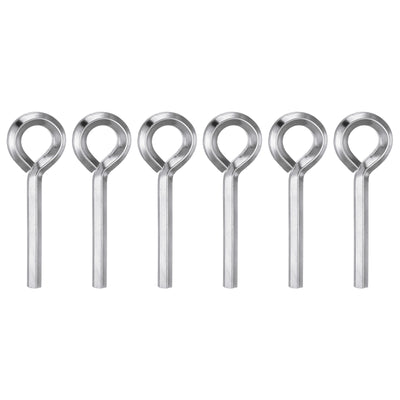 Harfington 6pcs 7/32" SAE Dogging Hex Key Wrench with O-Ring Full Loop, Silver Tone