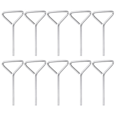 Harfington 10pcs 5/64" SAE Dogging Hex Key Wrench with T-Ring Full Loop, Silver Tone