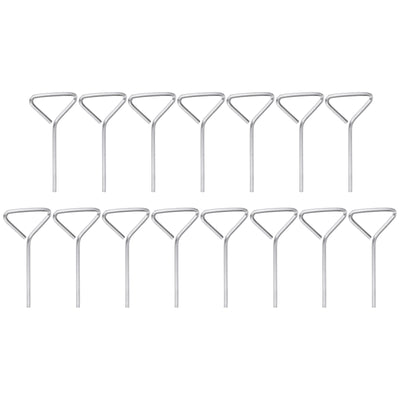 Harfington 15pcs 5/64" SAE Dogging Hex Key Wrench with T-Ring Full Loop, Silver Tone