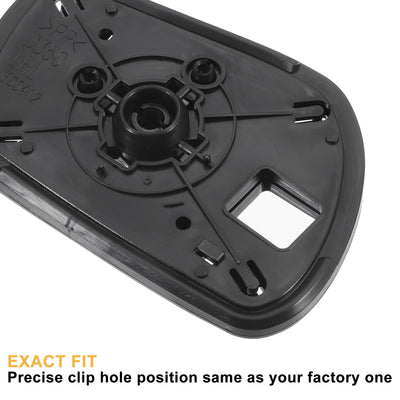 Harfington Paar Auto-Rückspiegelglas-Ersatz links rechts mit Befestigungsplatte, nicht beheizt, für Mazda 3 2004-2009 für Mazda 6 2006 2007 2008