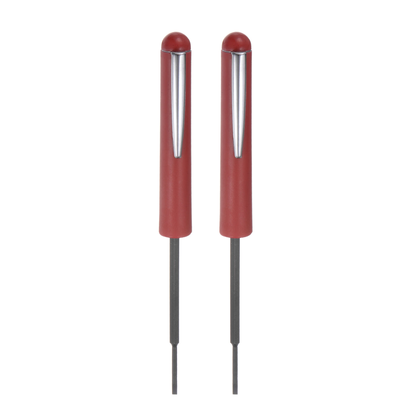 Harfington 2pcs Non-Magnetic Pocket Screwdriver 2.4mm Slotted T10 Torx with Clip