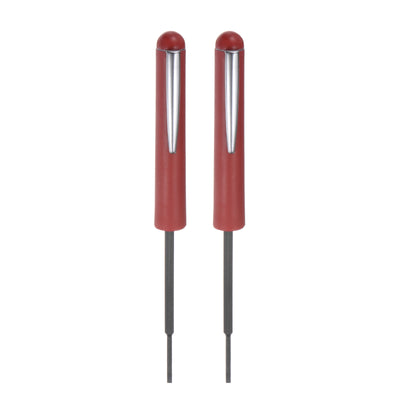 Harfington 2pcs Non-Magnetic Pocket Screwdriver 2.4mm Slotted T10 Torx with Clip