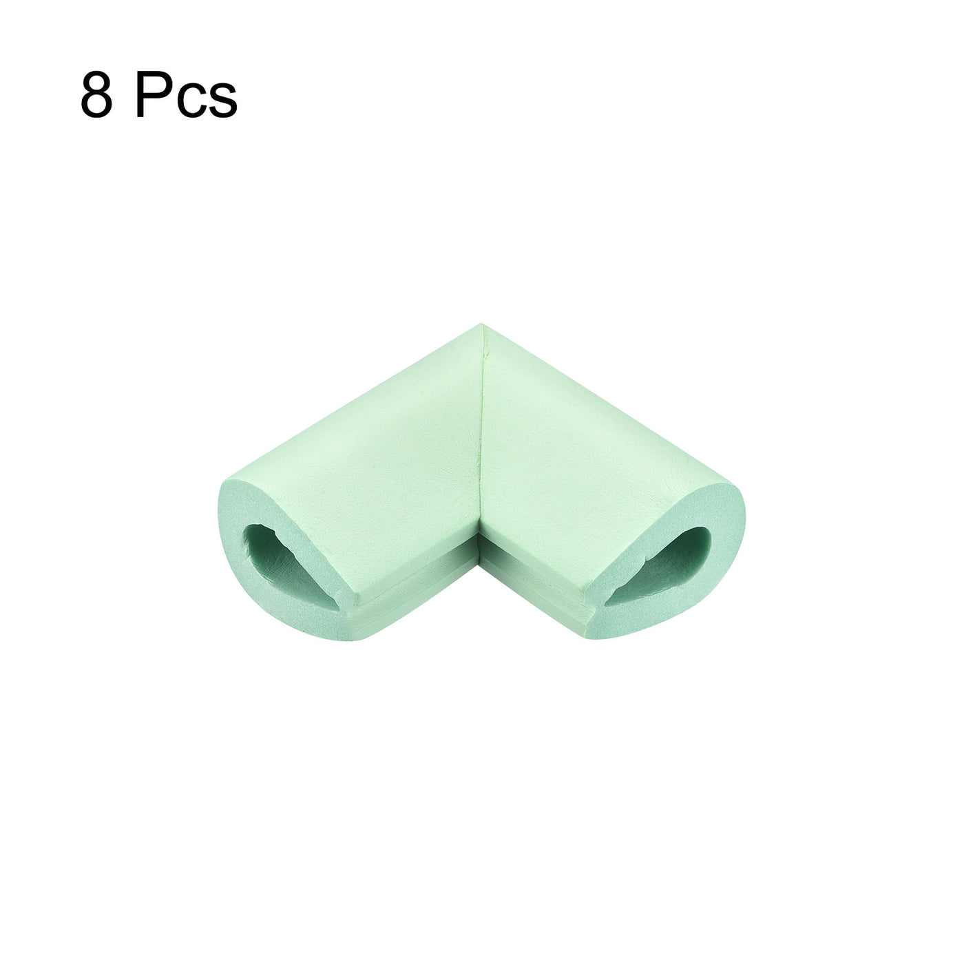 uxcell Uxcell Corner Guards Edge Protectors, 8Pack U Shape, 2.16"x1.38"x0.315", Light Green