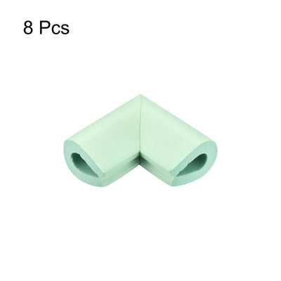 Harfington Uxcell Corner Guards Edge Protectors, 8Pack U Shape, 2.16"x1.38"x0.315", Light Green