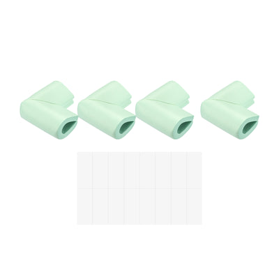 Harfington Uxcell Corner Guards Edge Protectors, 8Pack U Shape, 2.16"x1.38"x0.315", Light Green