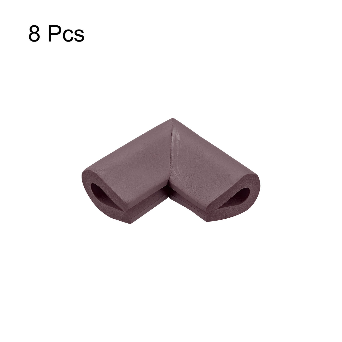 uxcell Uxcell Corner Guards Edge Protectors, 8Pack U Shape, 2.16"x1.38"x0.315", Brown