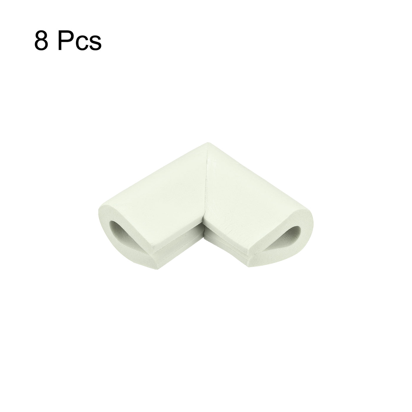 uxcell Uxcell Corner Guards Edge Protectors, 8Pack U Shape, 2.16"x1.38"x0.315", White