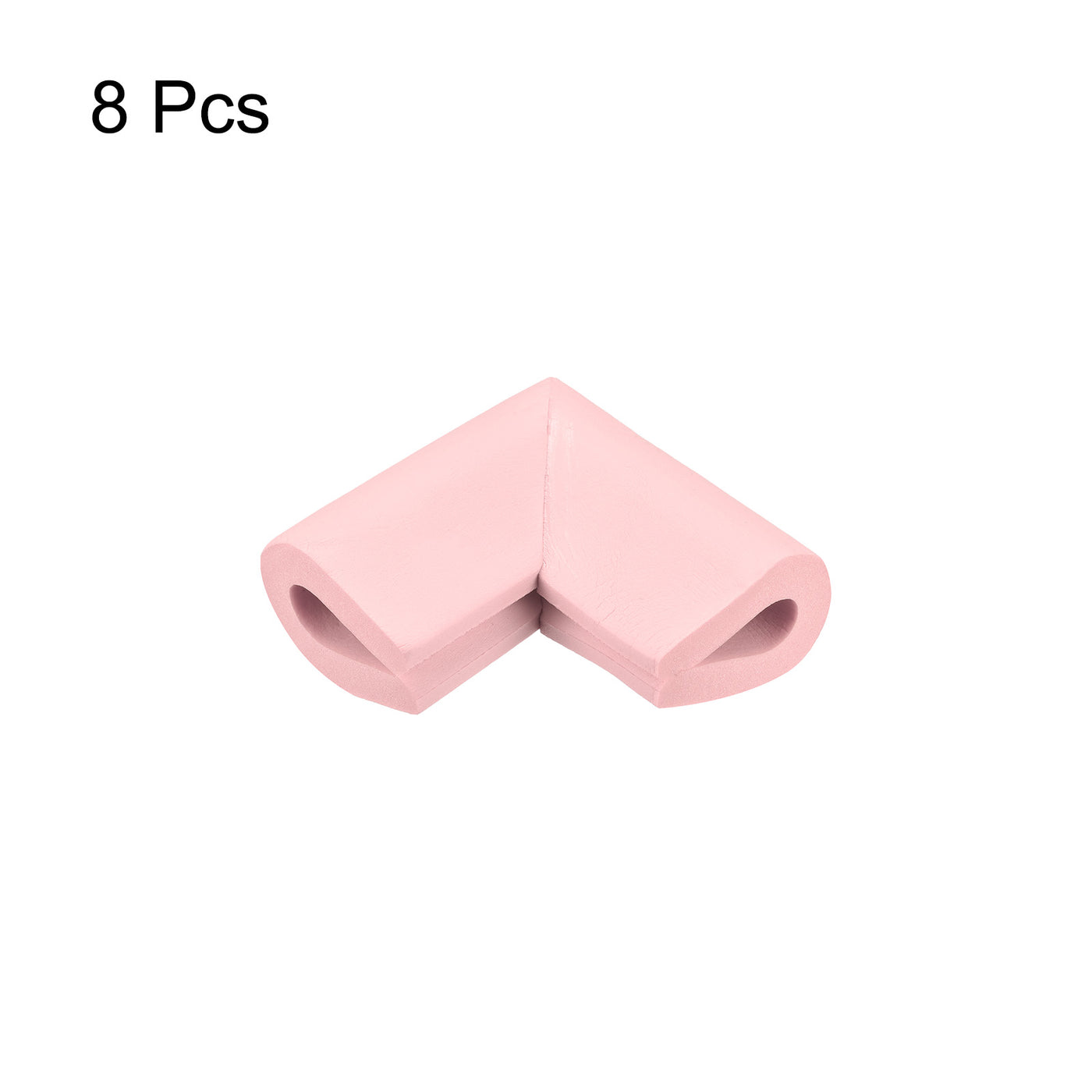 uxcell Uxcell Eckenschutzkanten, 8er Pack U-Schaum Sicherheitsstoßfänger mit selbstklebendem Band für Möbelkanten, 55mm x 35mm x 8mm, Pink