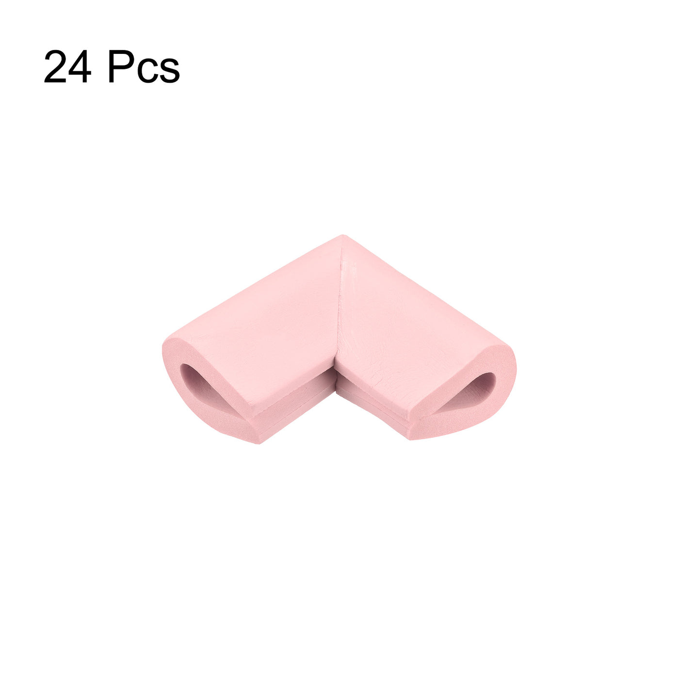 uxcell Uxcell Eckenschutzkanten, 24er Pack U-Schaum Sicherheitsstoßfänger mit selbstklebendem Band für Möbel, Tischkanten, 55mm x 35mm x 8mm, Pink