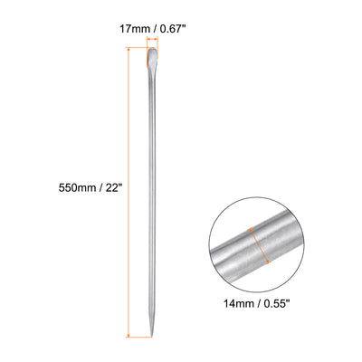 Harfington Aligning Pry Bar 22" Length 0.6" Rod Dia Round Steel Crowbar Sleever Bar